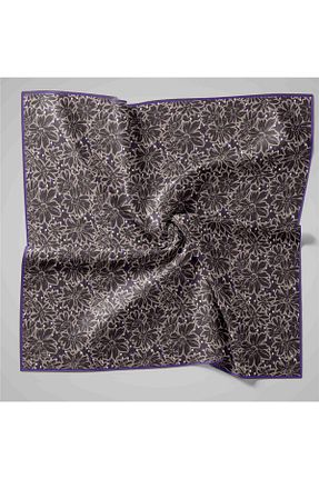 روسری طوسی پنبه ای Silk Home - کد 896895540