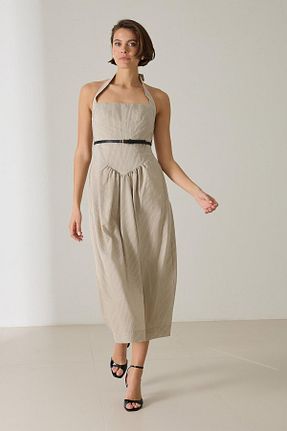 لباس بژ زنانه بافتنی Setre - کد 925362499