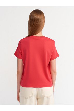 تیشرت قرمز زنانه رگولار Serpirella Butik - کد 925399499
