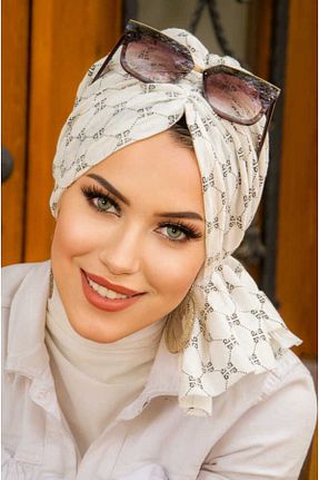 کلاه شنای حجاب سفید زنانه Aişe Tesettür - کد 837443337