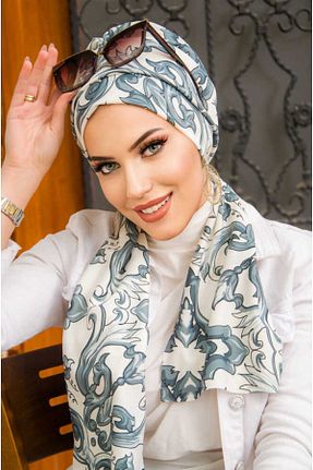 کلاه شنای حجاب طوسی زنانه Aişe Tesettür - کد 851032408