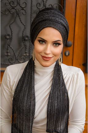 کلاه شنای حجاب مشکی زنانه Aişe Tesettür - کد 807788933