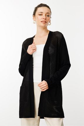 رویه مشکی زنانه مخلوط ویسکون Desen Triko - کد 925407841