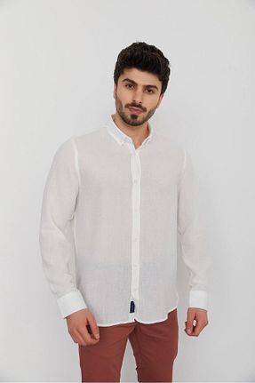 پیراهن سفید مردانه Relaxed Cazador - کد 674421881