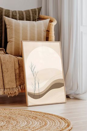 تابلو قهوه ای چوب Dekorsiahome - کد 925417698