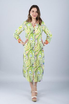 لباس ساحلی سبز زنانه طرح دار Bonitas Beachwear - کد 925412834