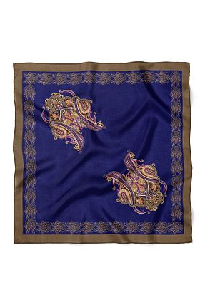 دستمال گردن رنگی زنانه پلی استر nehir eşarp - کد 882444268