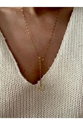گردنبند استیل ( فولاد ) زرد استیل (فولاد) Hoop jewelery - کد 925414367