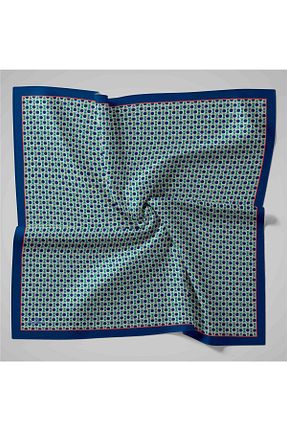روسری آبی 90 x 90 Silk Home - کد 886572653