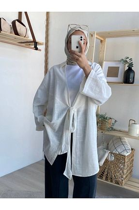 کیمونو و کافتان سفید زنانه %100 پنبه My Blog - کد 793678249