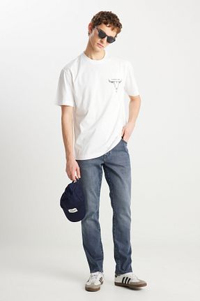 شلوار جین طوسی مردانه پاچه گشاد Wrangler - کد 925803259