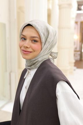روسری سبز پلی استر Silk Home - کد 904293037