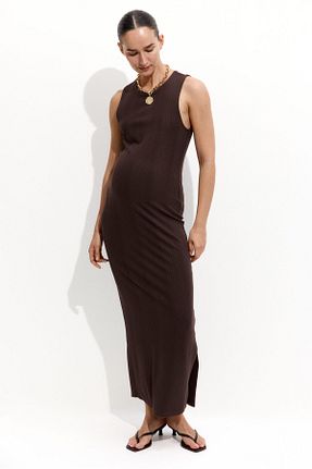 لباس بارداری قهوه ای زنانه H&M - کد 925432195