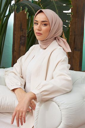 روسری بژ پلی استر Silk Home - کد 669893903
