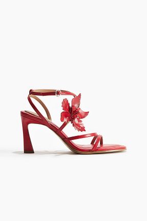 کفش پاشنه بلند کلاسیک قرمز زنانه پاشنه ضخیم H&M - کد 925432120