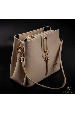 کیف دوشی بژ زنانه چرم مصنوعی Armine - کد 811225405
