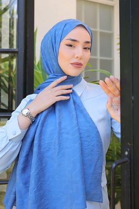 شال آبی زنانه ویسکون Silk Home - کد 838144779