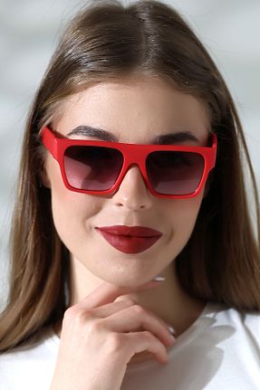 عینک آفتابی قرمز زنانه 50 Lozzo - کد 925433125