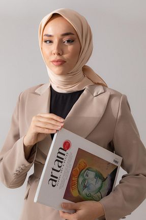 روسری سرمه ای پلی استر Silk Home - کد 405736821