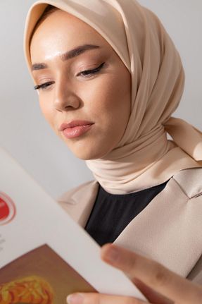 روسری سرمه ای پلی استر Silk Home - کد 405736821