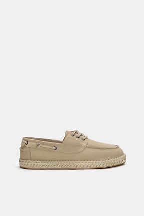 کفش لوفر نباتی مردانه پاشنه کوتاه (1 - 4 سانتی متر) Pull & Bear - کد 925436314