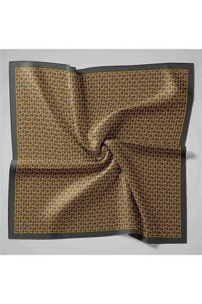 روسری طوسی 90 x 90 Silk Home - کد 886667470