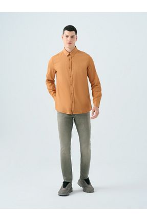 شلوار جین طوسی مردانه پاچه ساده Loft - کد 925445179