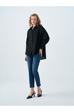 شلوار جین آبی زنانه پاچه تنگ Loft - کد 925445156