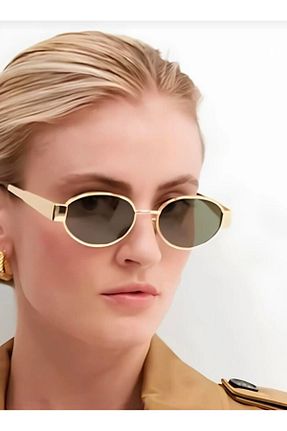 عینک آفتابی طلائی زنانه 50 BAYDUK - کد 893092040