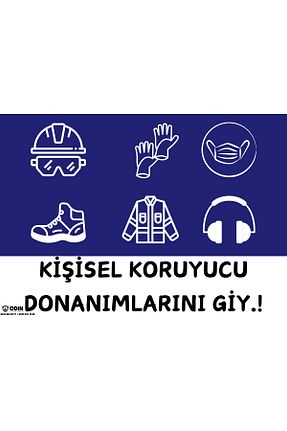 تابلوی ایمنی کار ODİN İŞ GÜVENLİĞİ - کد 925562363
