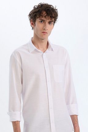 پیراهن سفید مردانه رگولار Defacto - کد 893511802