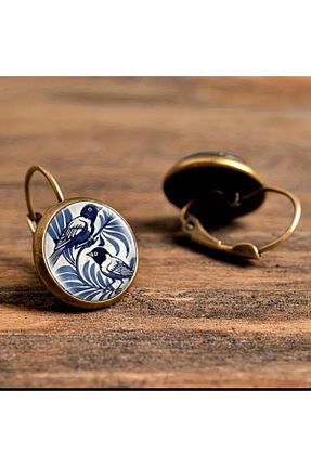 گوشواره جواهر قرمز رزین LWP Shop - کد 104197433