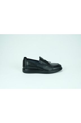 کفش کژوال مشکی مردانه چرم خالص Chaf - کد 925570308