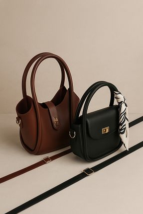 کیف دوشی رنگی زنانه چرم مصنوعی NOTHING - کد 925569793