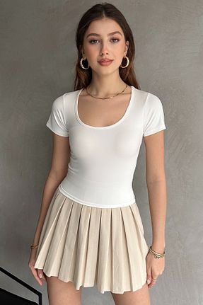 بادی سفید زنانه یقه استخری Rabi Shine - کد 925565846