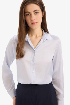 پیراهن آبی زنانه رگولار Defacto - کد 930693206