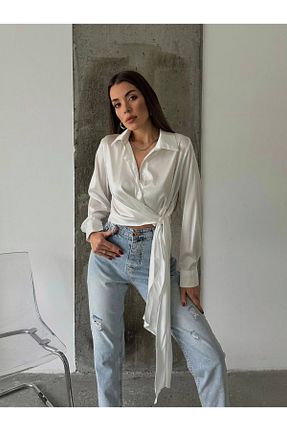 پیراهن سفید زنانه Relaxed SUFFLE WEAR - کد 892466921