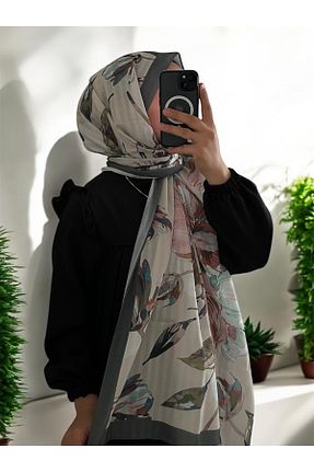 شال آبی زنانه پنبه ای Butik - کد 925594832