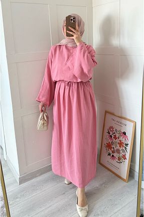 ست بالاتنه و پائین تنه نباتی زنانه بافتنی Moda Lippa - کد 943321852