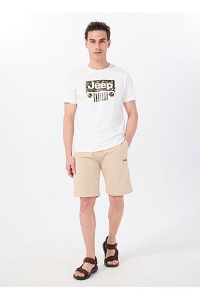 شلوارک و برمودا بژ مردانه Jeep - کد 925621379