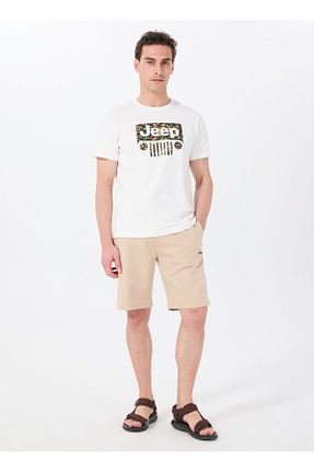 شلوارک و برمودا بژ مردانه Jeep - کد 925621379