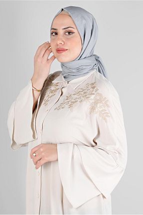 شال طوسی زنانه پنبه ای Alvina - کد 796282384