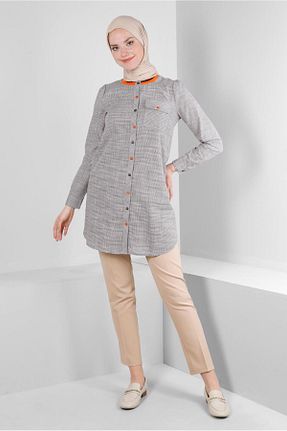 شلوار پارچه ای بژ زنانه بلند Alvina - کد 805630603
