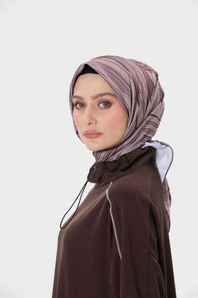 روسری قهوه ای پلی استر Setrms - کد 925659123