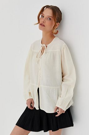 پیراهن بژ زنانه رگولار Shopping Shop - کد 925646805