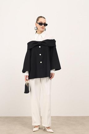 کت مشکی زنانه رگولار MAXMU - کد 925933117