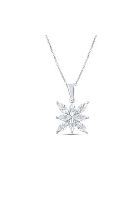 گردنبند الماس سفید SI1 Lial Diamond - کد 926085026