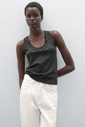 بلوز طوسی زنانه ساده Massimo Dutti - کد 925698980