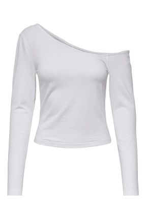 بلوز سفید زنانه ساده ONLY - کد 925695912