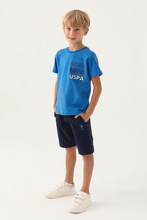 ست لباس راحتی سرمه ای بچه گانه ساده U.S. Polo Assn. - کد 925936351